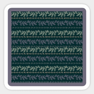 Minimal Leaf Repeated Pattern Sticker